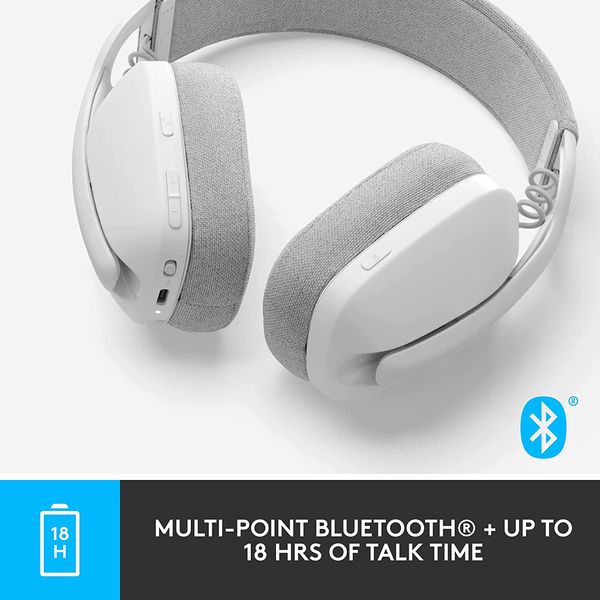 LOGITECH Zone Vibe 100 Lightweight RGB Wireless Stereo Gaming Headphone ( Off-White ) ( PC )