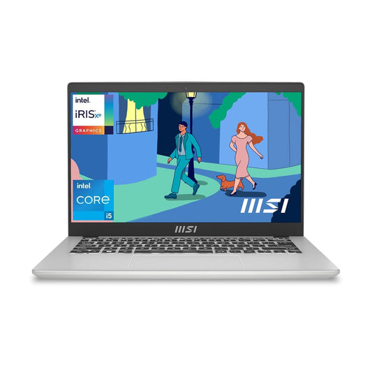 MSI MODERN 14, INTEL 12TH GEN. I5-1235U, 36CM FHD 60HZ LAPTOP(8GB/512GB NVME SSD/WINDOWS 11 HOME/MSO 2021/INTEL IRIS XE GRAPHICS/URBAN SILVER/1.4KG), C12MO-1400IN