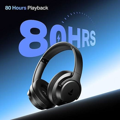 Boat Rockerz 512 ANC Bluetooth Wireless Headphone with Mic (Cosmic Black)