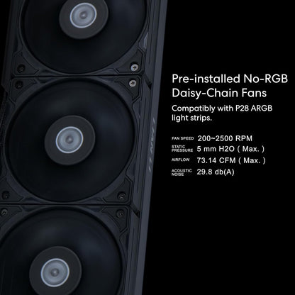 LIAN LI HYDROSHIFT LCD 360S LIQUID COOLER WITH HEATSINK- BLACK (G89.GHSLCD36SB.IN)