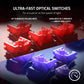 RAZER HUNTSMAN V2 TENKEYLESS - OPTICAL GAMING KEYBOARD (LINEAR RED SWITCH) - QUARTZ EDITION RZ03-03942000-R3M1