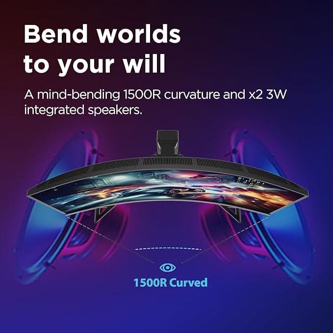 Lenovo Legion R27qc-30 27inch QHD 180Hz Curved Gaming Monitor