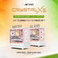 ANT ESPORTS CRYSTAL X6 ATX CABINET WHITE