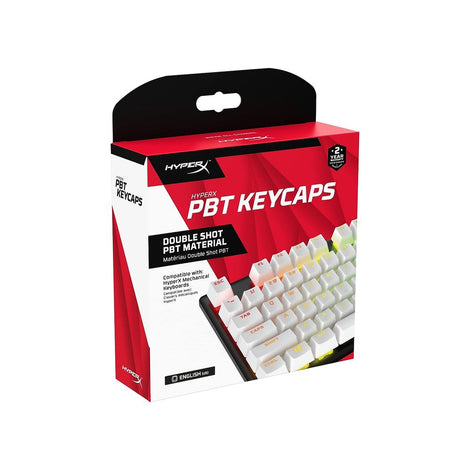 HyperX PBT Keycaps (White) Full Key Set - English (US)