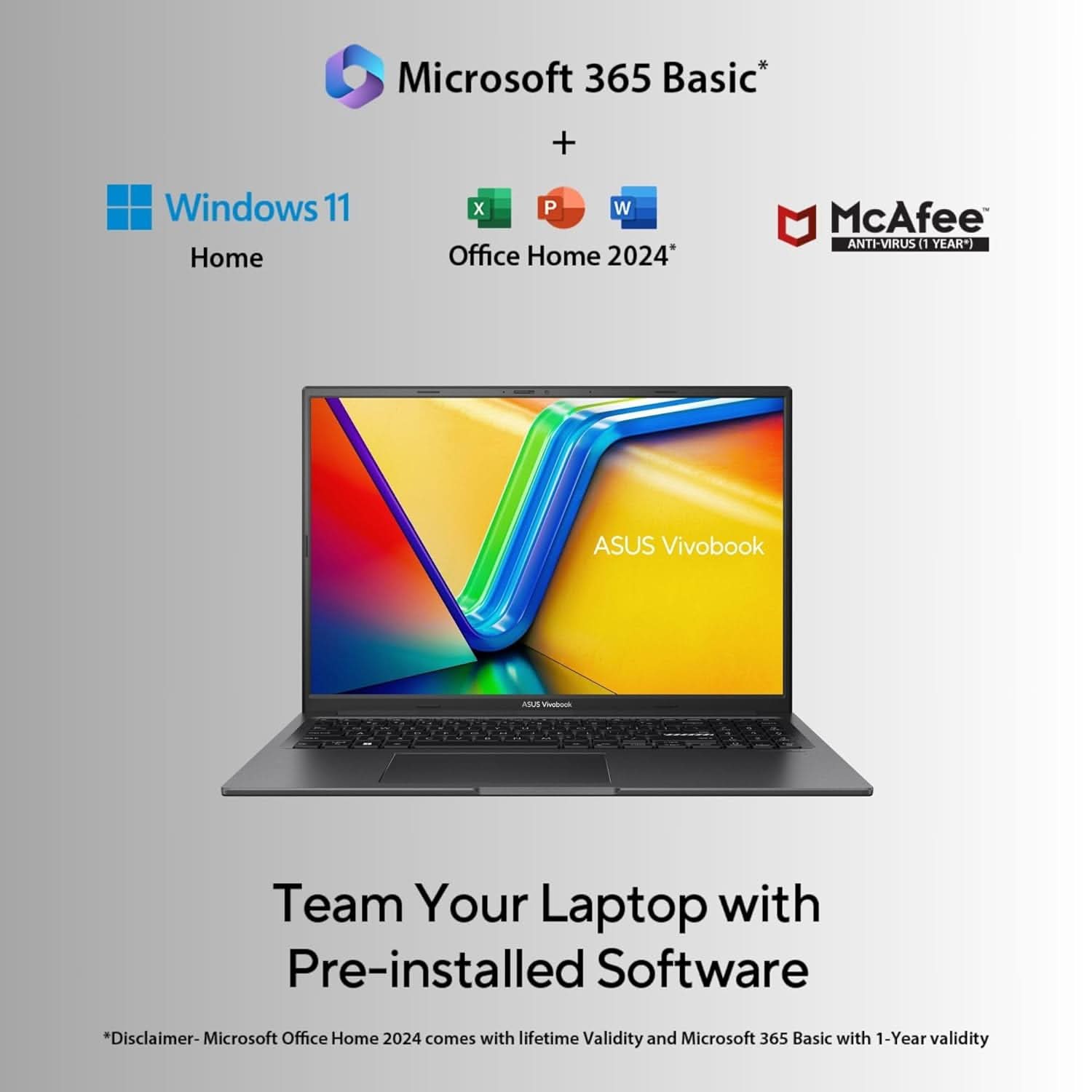 ASUS VIVOBOOK 16X K3605VC-RP412WS [CI5-13420H/16GB/512GB SSD/WIN11 HOME+MSO/16.0"/4GB-RTX3050 GRAPHICS/1 YEAR(S)/BLACK]