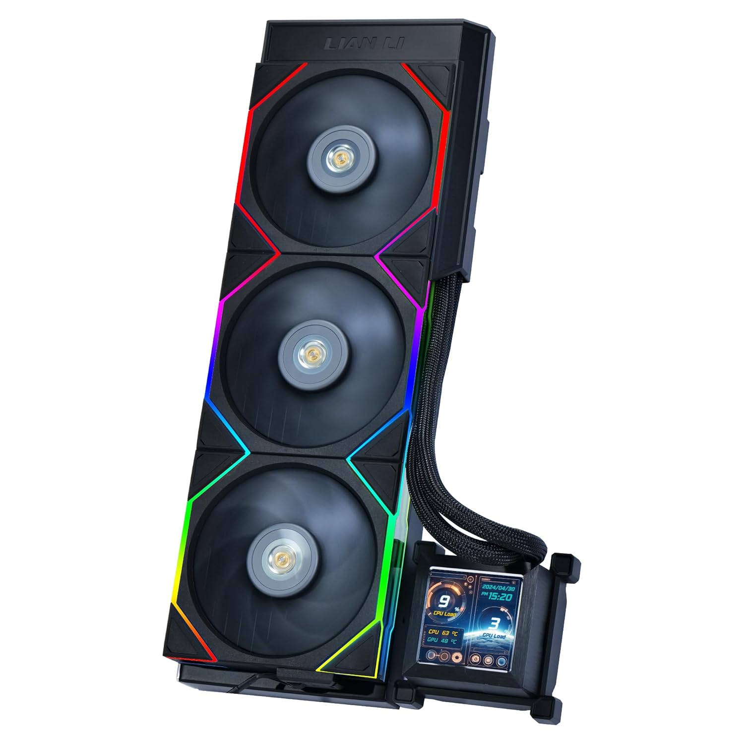 LIAN LI HYDROSHIFT LCD 360TL LIQUID CPU COOLER - BLACK G89.GHSLCD36TB.IN