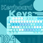 AULA AC306 WIRELESS KEYBOARD MIX BLUE