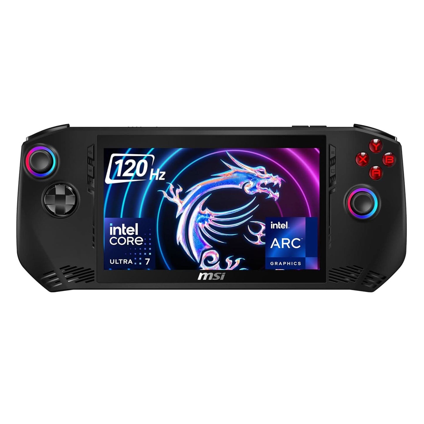 MSI CLAW, INTEL 1ST GEN. ULTRA 7 155H,BUILT-IN AI, 18CM FHD 120HZ HANDHELD GAMING CONSOLE(16GB/1TB NVME SSD/WINDOWS 11 HOME/INTEL ARC/BLACK/675G), A1M-217IN