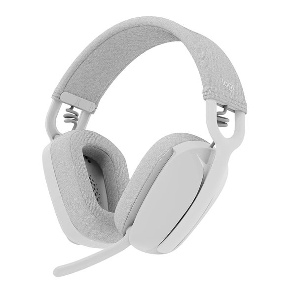LOGITECH Zone Vibe 100 Lightweight RGB Wireless Stereo Gaming Headphone ( Off-White ) ( PC )