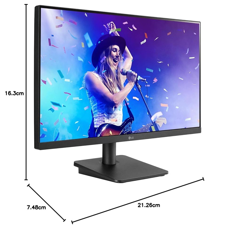 LG 24MP400 24 Inch FHD 75Hz IPS Panel 99% SRGB 5MS AMD Freesync IPS Gaming Monitor ( Black)