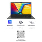 ASUS VIVOBOOK GO 15 E1504FA-NJ322WS [R3-7320U RYZEN/8GB/512GB SSD/WIN11 HOME+MSO/15.6 INCH/INTEGRATED GRAPHICS /1 YEAR(S)]