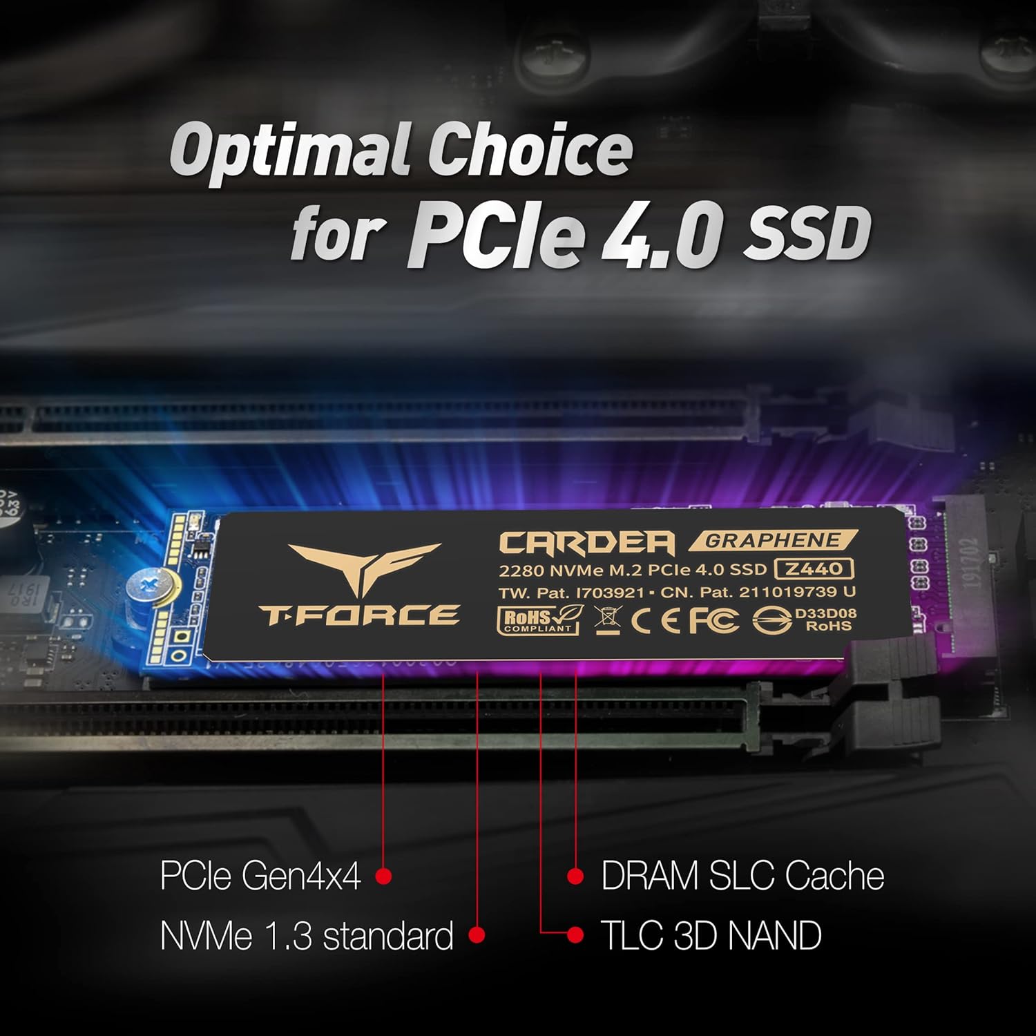 TEAMGROUP CARDEA ZERO Z440 2TB M.2 NVME GEN4 INTERNAL SSD