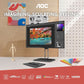 AOC 27 Nano IPS, 4K 3840 x 2160, 60 Hz, 400 cd/m², 4 MS, Daisy Chain, HDMI 2.0 x 1,DP 1.4 x 1, DP output 1.2 x 1, USB-C (DP Alt, 90W) DCI -P3 98% / sRGB 100% with Hight Adjustable Stand