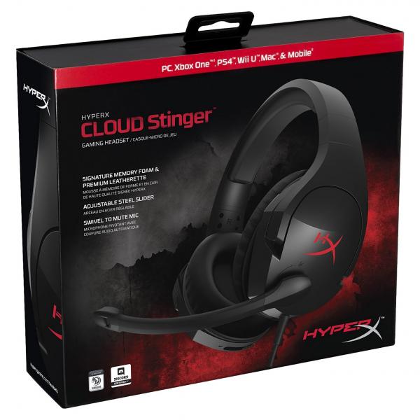 HYPERX Cloud Stinger Wired 3.5mm Stereo Gaming Headphone ( Black ) ( PC Mobile / PS4 / Xbox )