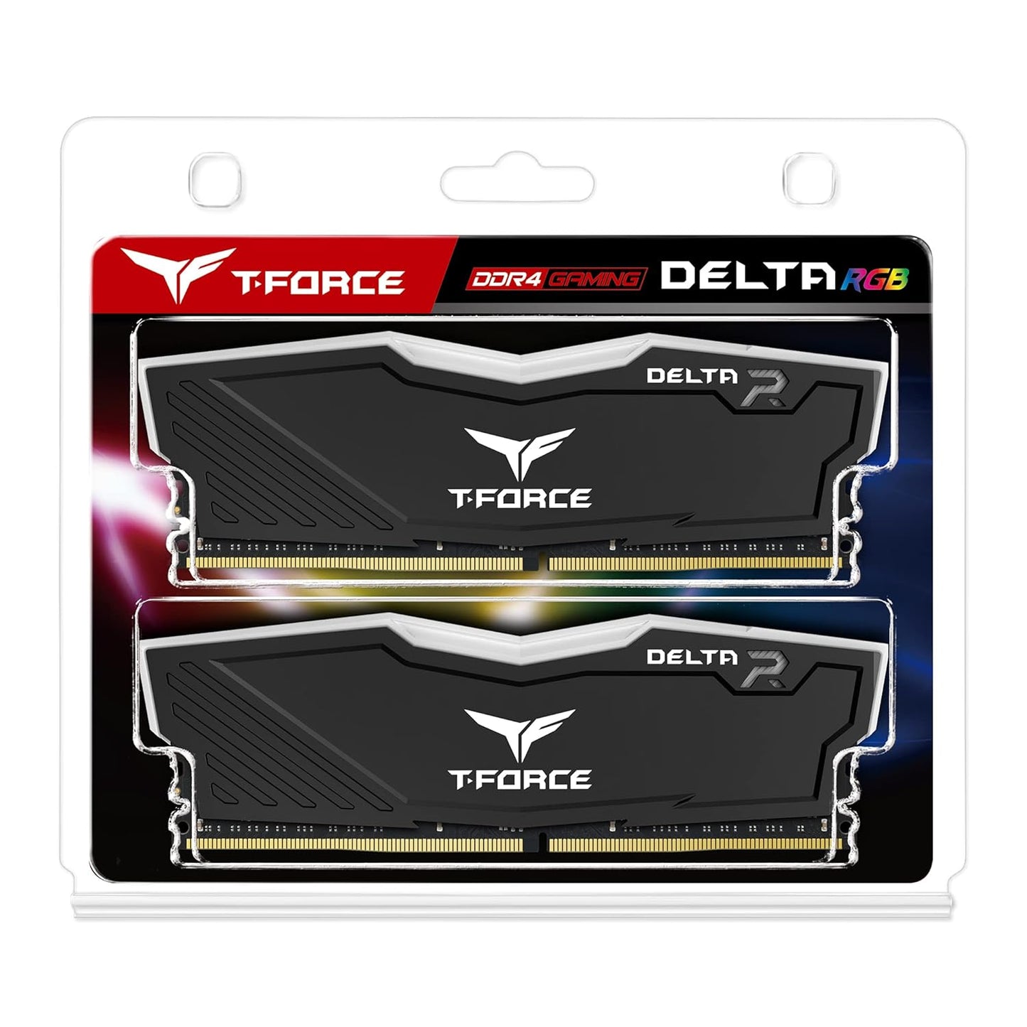 TEAMGROUP T-FORCE DELTA RGB 32GB (16GBX2) DDR4 3200MHZ DESKTOP RAM (BLACK)