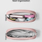 TOMTOC LIGHT-T12 ELECTRONIC ACCESSORY POUCH 1L-PINK