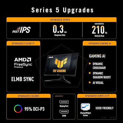 ASUS TUF Gaming VG27AQ5A 27 Inch QHD Fast IPS Gaming Monitor