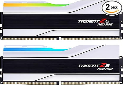 GSKILL TRIDENT Z5 NEO RGB 64GB (32GBX2) DDR5 6000MHZ DESKTOP RAM (WHITE) CL36