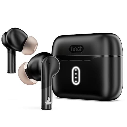 Boat Airdopes 141 Gen 2 TWS Ear Buds Wireless Earphones with mic (Active Black)