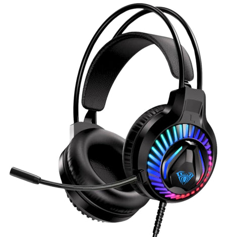 AULA S605 Professional RGB Wired 3.5mm Gaming Headphone ( Black ) ( S605 )