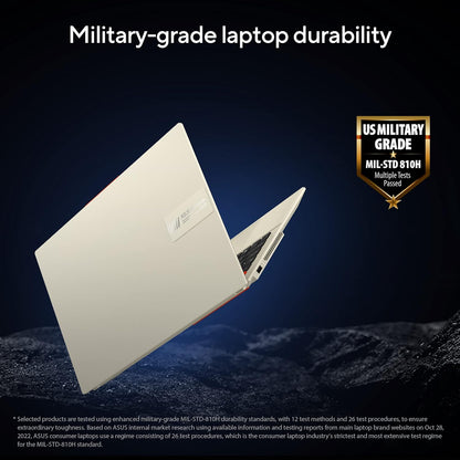 ASUS VIVOBOOK S 15 OLED (2023), INTEL CORE EVO I5-13500H 13TH GEN, 15.6" (39.62 CM) 2.8K 120HZ OLED, THIN & LIGHT LAPTOP (16GB/1TB SSD/IRIS XE/WIN 11/OFFICE 2021/75WHR/WHITE/1.7 KG), S5504VA-MA554WS