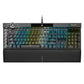 CORSAIR K100 RGB OPTICAL-MECHANICAL GAMING KEYBOARD BACKLIT RGB LED CORSAIR OPX BLACK PBT KEYCAPS CH-912A01A-NA