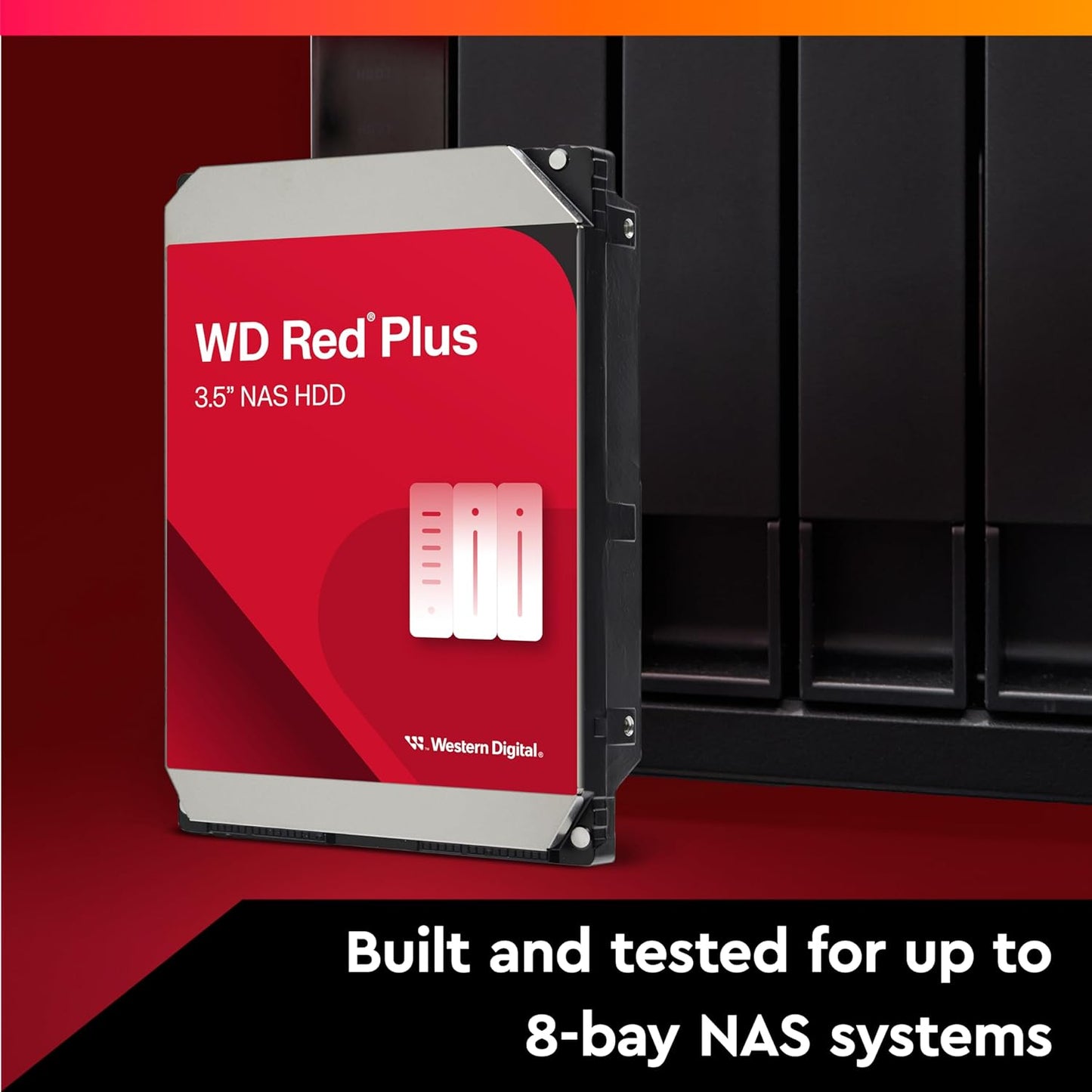 WESTERN DIGITAL 4TB RED PLUS NAS INTERNAL HARD DRIVE HDD WD40EFZZ