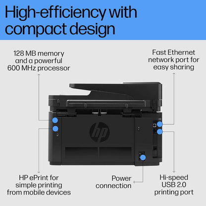 HP 128FN ALL-IN-ONE MONOCHROME LASERJET PRO PRINTER