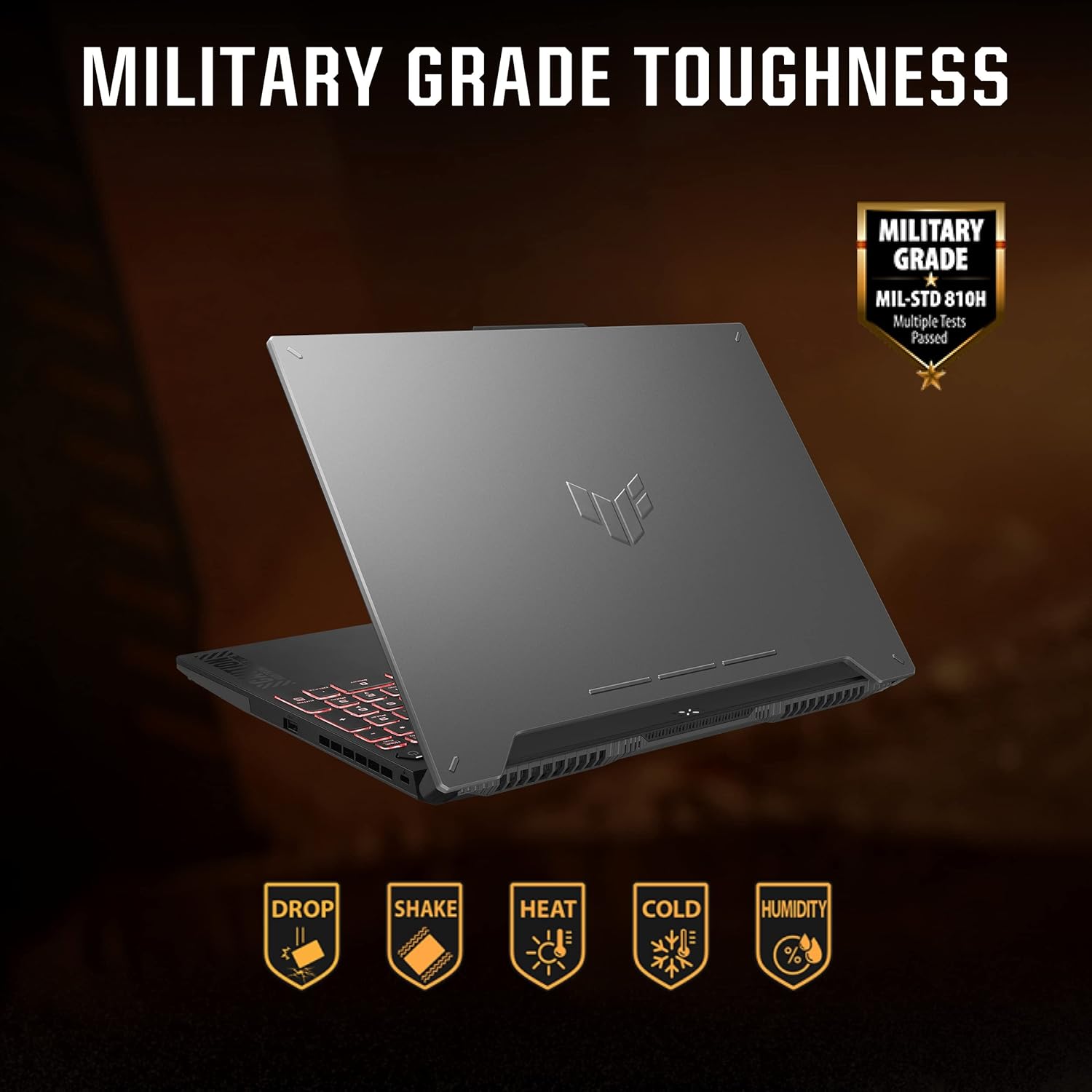 ASUS 2023- TUF F15 FX507VV-LP287W [CI7-13620H 13TH GEN/16GB/512GB SSD/WIN11 HOME/15.6 INCH/8GB-RTX4060 GRAPHICS /1 YEAR(S)/GREY]