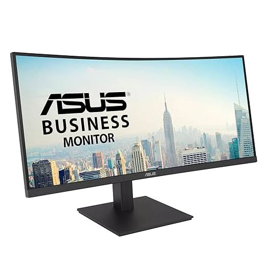 ASUS VA34VCPSR 34 Inch WQHD 1500R Curvature Docking Monitor
