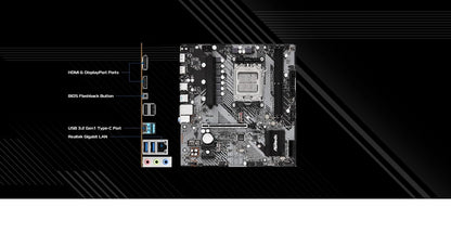 ASROCK B650M-H/M.2+ MICRO ATX MOTHERBOARD DDR5