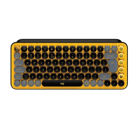 LOGITECH POP Keys 60% Semi Mechanical Wireless Keyboard ( Yellow ) ( Brown Switch )