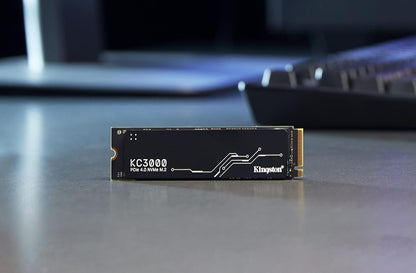 KINGSTON KC3000 PCIE 4.0 NVME M.2 SSD - HIGH-PERFORMANCE STORAGE FOR DESKTOP AND LAPTOP PCS -SKC3000S/1024G, 7,000MB/S READ, 3,900MB/S WRITE, BLACK