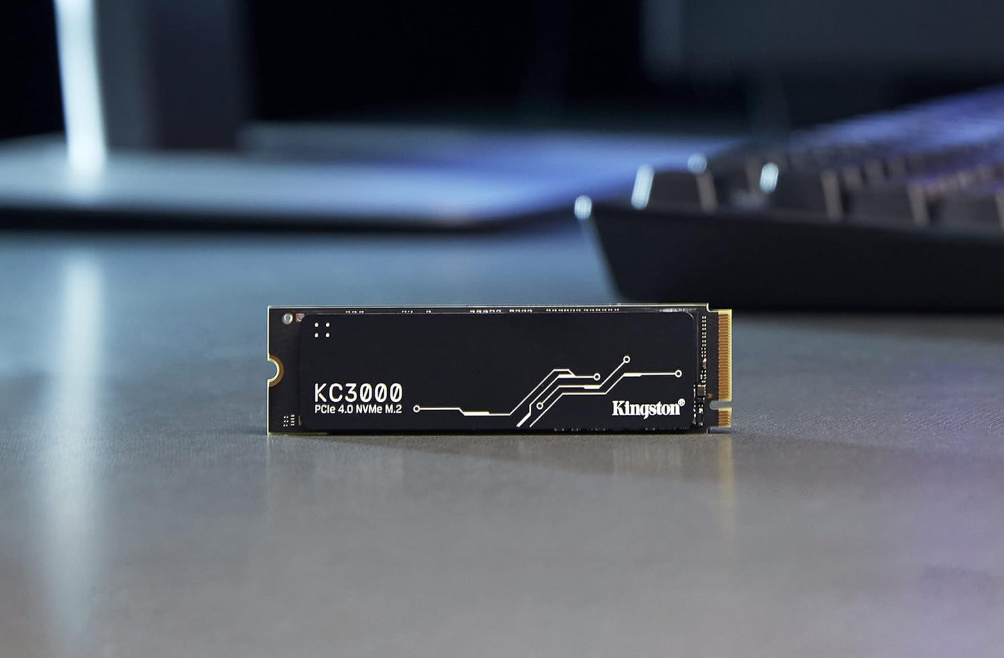 KINGSTON KC3000 PCIE 4.0 NVME M.2 SSD - HIGH-PERFORMANCE STORAGE FOR DESKTOP AND LAPTOP PCS -SKC3000S/512G, 7,000MB/S READ, 3,900MB/S WRITE, BLACK