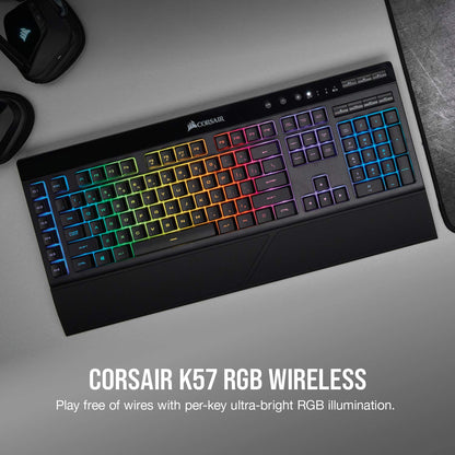 CORSAIR K57 RGB WIRELESS GAMING KEYBOARD, BLACK