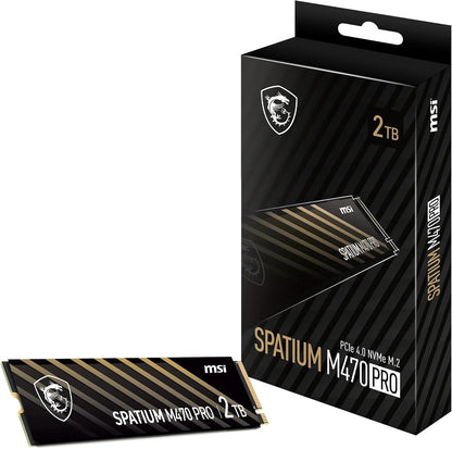 MSI SPATIUM M470 PRO SSD 2 TB INTERNAL M.2 2280 PCIE 4.0 X4 S78-440Q990-P83