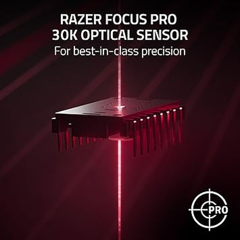 RAZER Cobra Pro Wireless Ergonomic Gaming Mouse ( Rz01-04660200-R3U1 ) ( 30000DPI / 8 Macro Buttons ) ( White )