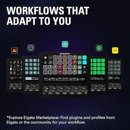 Elgato Stream Deck + XL – Customizable Control Platform with Macro Keys for PC and Mac