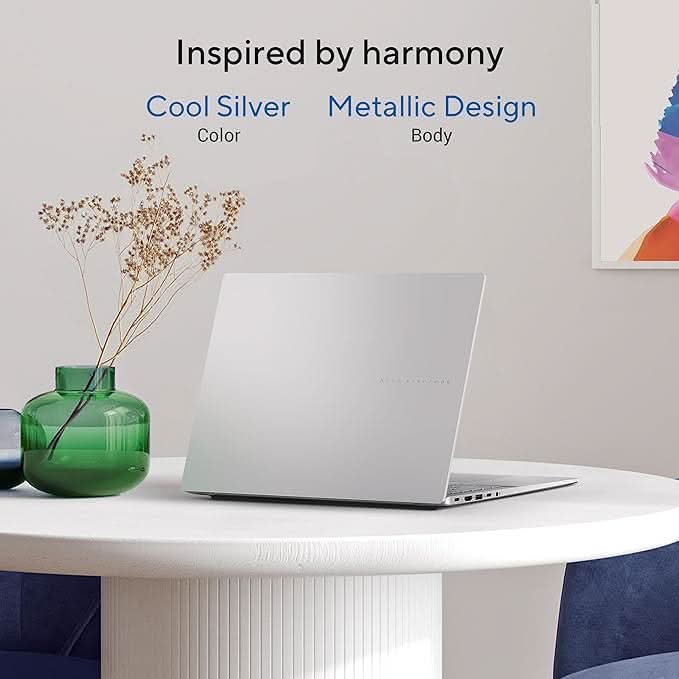ASUS Vivobook S16,Intel Core Ultra 5 225H,AI PC(Intel Arc iGPU/16GB RAM/512GB SSD/FHD/16/60Hz/Backlit Keyboard/70Whr/Windows 11/M365 Basic(1Year)/Office Home 2024/Cool Silver/1.7 Kg) S3607CA-SH071WS