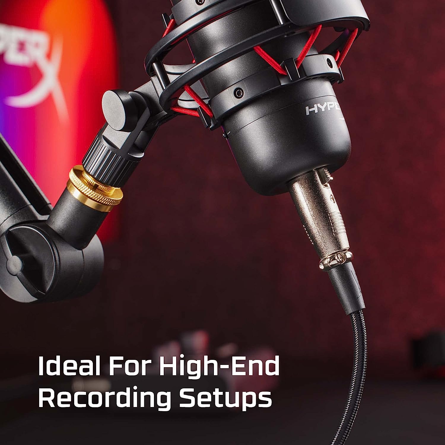 HYPERX XLR Cable 鈥?Male-to-Female, 3 Pin, 10-Foot ( Black )