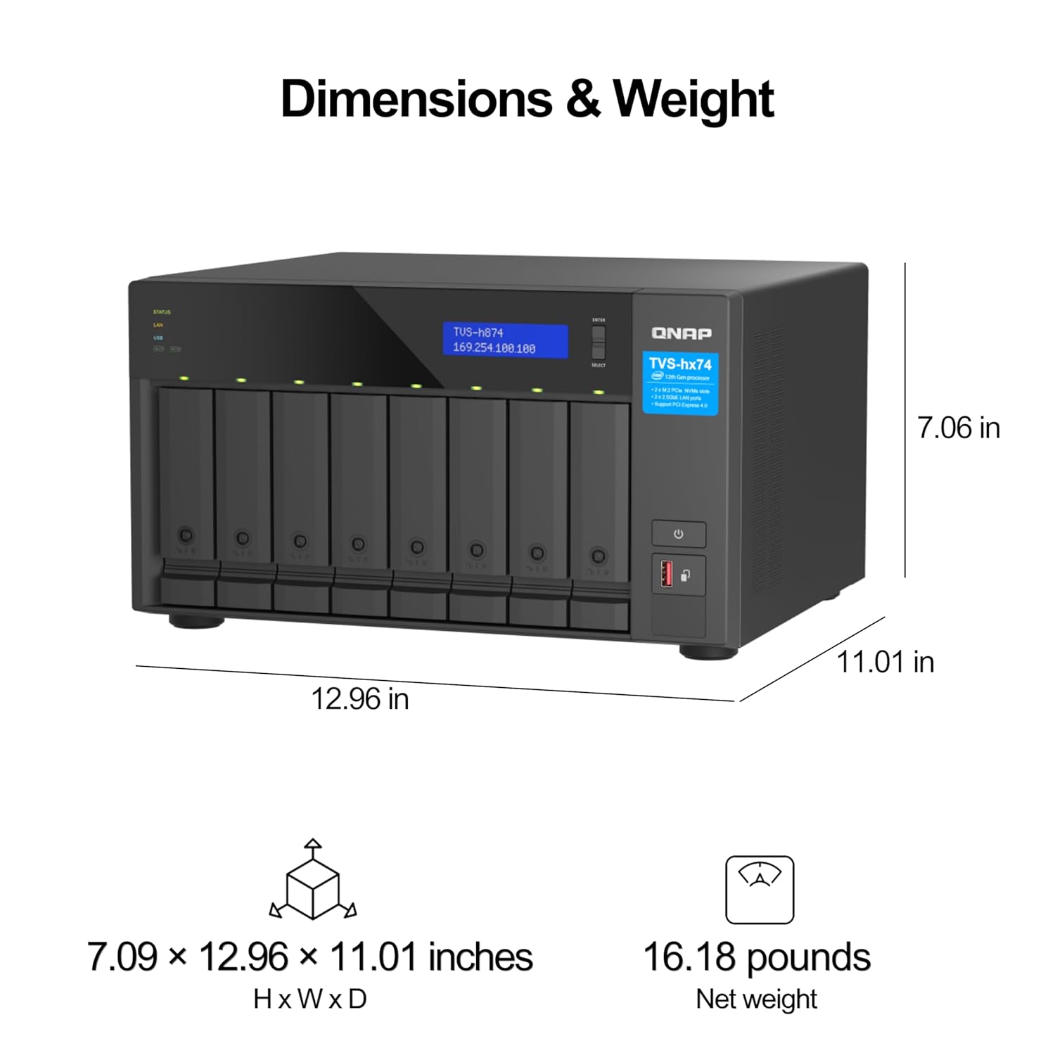 QNAP TVS-H874T-I9-64G