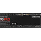 SAMSUNG 990 PRO 1TB PCIE 4.0 M.2 INTERNAL SSD MZ-V9P1T0BW