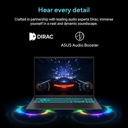 ASUS Gaming V16, Gaming Laptop, Intel Core 7 240H (16GB/512GB/RTX 5060/40.64 cms (16) WUXGA/Windows 11 Home/Office Home 2024 + M365 Basic (1 Year Validity) V3607VM-RP057WS
