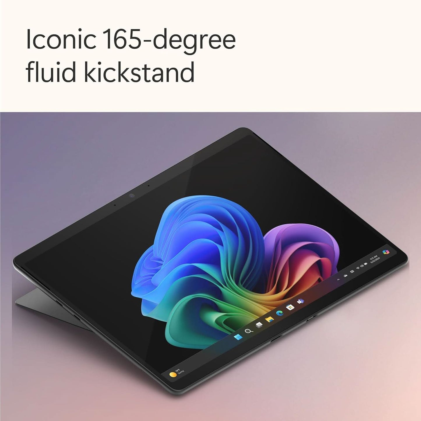 MICROSOFT NEW SURFACE PRO (11TH EDITION) - WINDOWS 11 HOME COPILOT + PC - 13 OLED PIXELSENSE TOUCHSCREEN - QUALCOMM SNAPDRAGON X ELITE (12 CORE) - 16GB RAM - 512GB SSD - BLACK - ZIA-00031