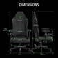 RAZER ISKUR V2 X - GAMING CHAIR BLACK FABRIC - RZ38-05310100-R3UA