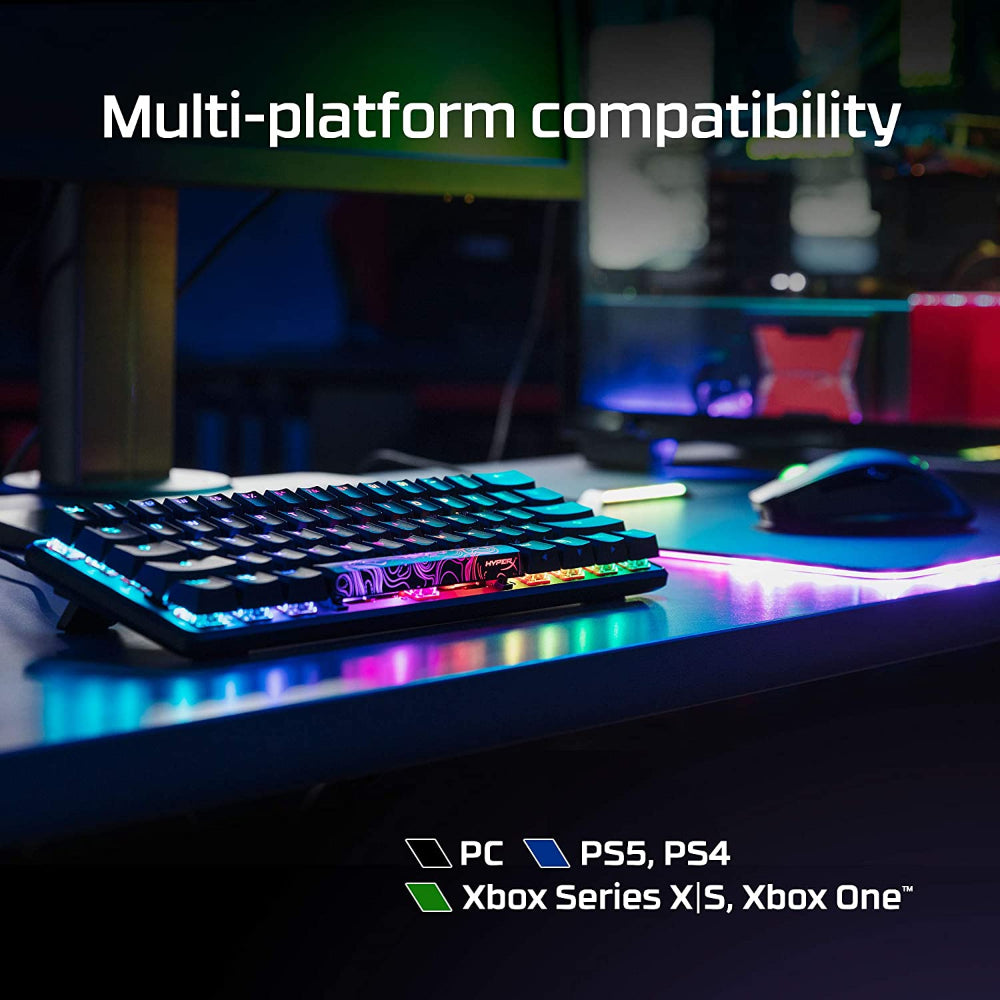 HYPERX Alloy Origins RGB 60% Mechanical Gaming Keyboard (Red Linear Switches)