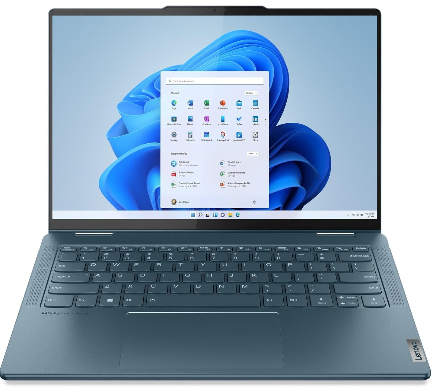 LENOVO YOGA 7 INTEL CORE I7-1360P 14 INCH(35.5CM) OLED 2-IN-1 400NITS LAPTOP(16GB/1TB SSD/WIN 11/OFFICE 2021/BACKLIT KB/DIGITAL PEN/1YR WARRANTY/ALEXA/3 MONTH GAME PASS/TIDAL TEAL/1.49KG), 82YL0099IN