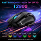 AULA GAMING MOUSE, 12800 DPI RGB WIRED GAMING MOUSE GAMER FOR LAPTOP PC MAC,AULA F815