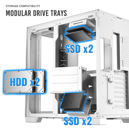 ANTEC C8 ALUMINUM WHITE E-ATX FULL TOWER CASE