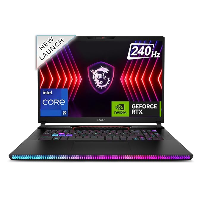 MSI RAIDER GE78 HX 14VIG-804IN [CI9-149000HX 14TH GEN/32GB/2TB SSD/WIN11 HOME/17.0 INCH/16GB-RTX 4090 GRAPHICS /2 YEAR(S)]